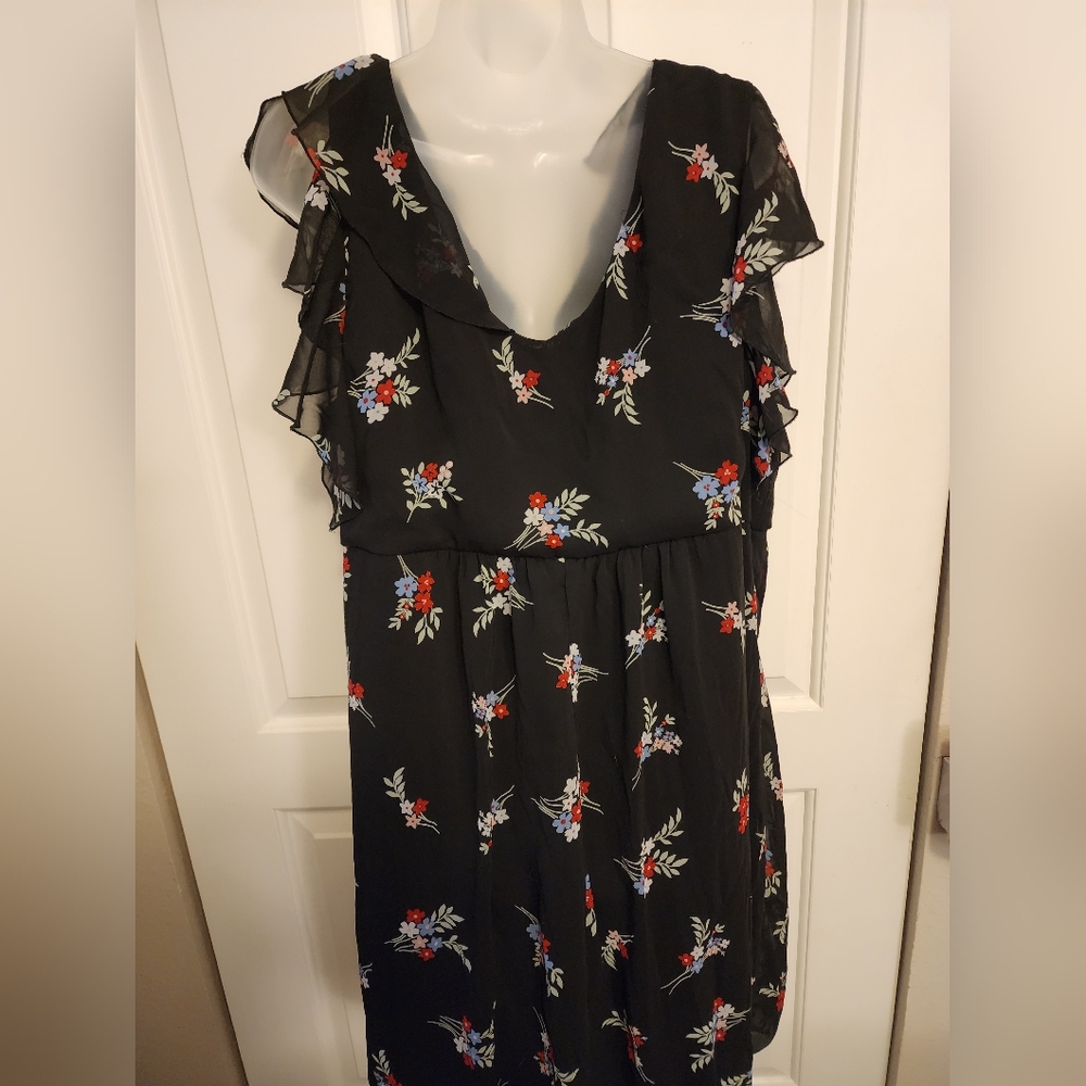 Torrid Black Floral Dress